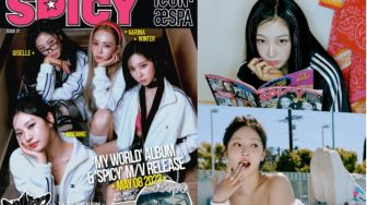 aespa Jadi Model Sampul Majalah untuk Teaser Image Spicy Concept Photo