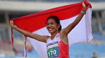 SEA Games 2023: Odekta Elvina Naibaho Kawinkan Emas Lari Maraton untuk Indonesia