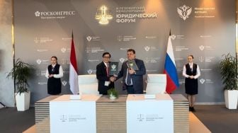 Perkuat Kekuatan Hukum Dua Negara, Kemenkumham RI Tandatangani MoU Kerjasama dengan Rusia