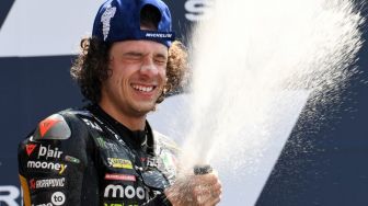 Hasil MotoGP Prancis 2023: Marco Bezzecchi Bikin Kejutan Jadi Juara