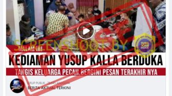 CEK FAKTA: Diselimuti Tangis, Jokowi dan Ahok Layat ke Kediaman Yusuf Kalla, Benarkah?