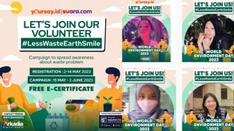 Peduli Isu Lingkungan, Yoursay Gaungkan Kampanye 'Less Waste Earth Smile' Bareng Ratusan Volunteer