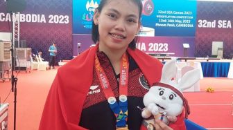 Lifter Tsabitha Alfiah Raih Medali Emas Kelas 64Kg Putri SEA Games 2023