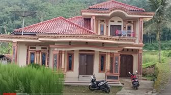 Viral, Rumah Mewah Satu-satunya di Pinggir Sawah Milik Pedagang Siomay