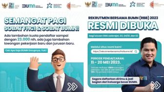 Daftar Kuota Tambahan Lowongan pada Rekrutmen Bersama BUMN 2023