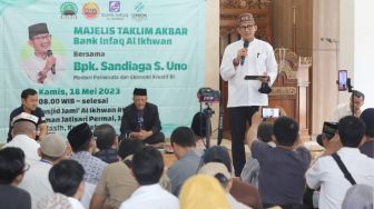 Pinjaman Modal Usaha Tanpa Riba, Sandiaga Uno Beri Solusi Bank Infaq