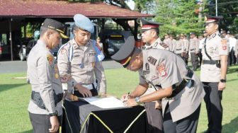 Kapolres Banjar Pimpin Sertijab 6 Pejabat Baru, Ini Nama-namanya