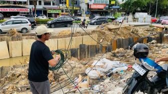 Progres Lambat, DPU Pantau dan Evaluasi  Proyek DAS Ampal 