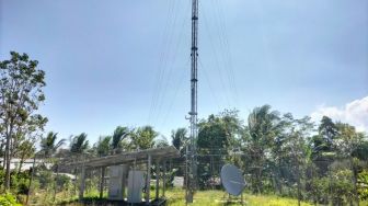 Dibangun Tower BTS 4G Bakti Kominfo, Warga Desa Wayharu Keluhkan Jaringan Lemot