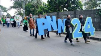 Berlangsung Meriah, Insan PNM Kompak Jalan Sehat Menyambut Ulang Tahun PNM ke 24