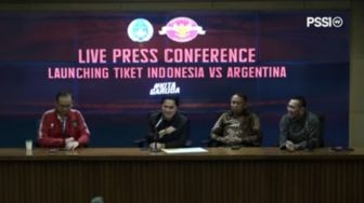 PSSI Rilis Harga Tiket Pertandingan Indonesia VS Argentina, Segini Harganya