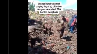 Viral Warga Berebut Daging Beku Ilegal di Gunung Sampah TPA, Total Capai 41,2 Ton