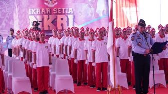 Tepat di Harlah Pancasila, 76 Napiter Ucapkan Ikrar Setia NKRI