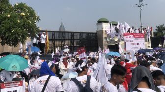 Sempat Lumpuh, Jalan Gatsu Sudah Bisa Dilintasi Kembali Usai Massa Nakes Bubar Jalan Tinggalkan Gedung DPR
