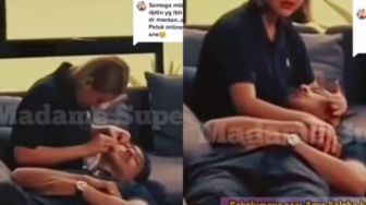 Amanda Manopo Belai Wajah Arya Saloka yang Tidur di Pangkuannya, Netizen: Syuting yang Kebablasan