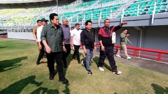 Erick Thohir Pantau Kesiapan Stadion GBT Jelang Laga Timnas Indonesia vs Palestina