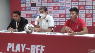 Bali United Tetap Percaya Diri Hadapi Leg Kedua Play-off Melawan PSM Makassar