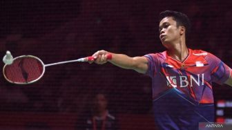 Final Indonesia Open 2023: Anthony Ginting Menyerah Dua Gim Langsung Lawan Viktor Axelsen