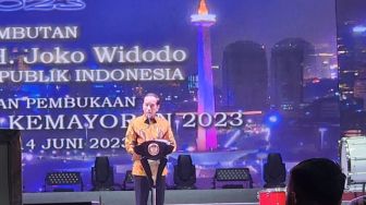 Tabuh Drum, Jokowi Buka Jakarta Fair Kemayoran 2023 Setelah 10 Tahun Absen