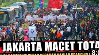 CEK FAKTA: Jakarta Macet Total, Ribuan Warga Turun ke Jalan Dukung Ganjar Pranowo Maju Pilpres 2024, Benarkah?