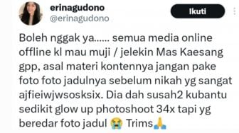 Kocak! Jelekin Kaesang Boleh Tapi Jangan Pakai Foto Lama, Ini Erina Belain Suami Apa Gimana?