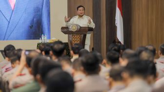 Prabowo Titip Pesan ke Polri untuk Menjadi Polisi yang Tangguh dan Unggul