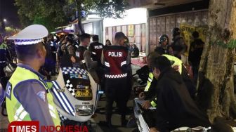 Polres Jombang Amankan 48 Motor Berknalpot Brong