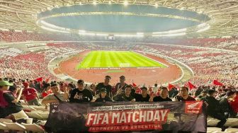 Dukung Timnas Indonesia dalam Laga FIFA Matchday 2023, Komunitas Motor Honda Nonton Bareng di SUGBK