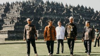 Kunjungi Candi Borobudur, Ganjar Pranowo Dampingi Kaisar Jepang Naruhito