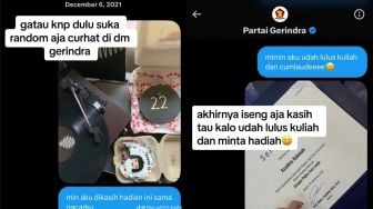 Viral Cewek Sering Curcol Sampai Laporan Lulus Kuliah di Akun Partai Gerindra, Endingnya Dikasih Surprise Admin