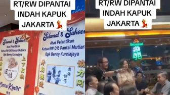 Bukan di Kantor Sekretariat, Acara Pelantikan Ketua RW di Pantai Indah Kapuk Digelar Mewah di Restoran