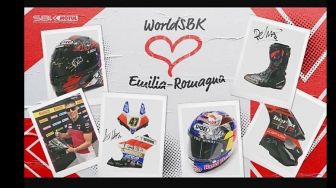 WSBK Gelar Lelang untuk Korban Banjir Emilia-Romagna, Ada Helm Juara Dunia 2021 dan Fairing Ducati Panigale V4 R