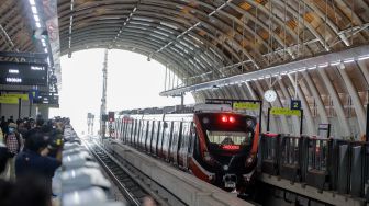 Melihat Penampakan Stasiun LRT Dukuh Atas Jelang Pengoperasian Terbatas 12 Juli Mendatang