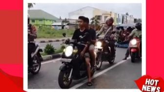 Viral! Pengendara Motor Keciduk Polisi Tanpa Helm, Netizen Salfok Hal Ini