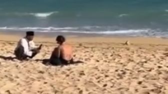 Direkam dari Jarak Dekat! Komplotan Kakek-kakek Nekat Videokan Payudara Cewek Bule di Pantai: Buat Bahan Kek?