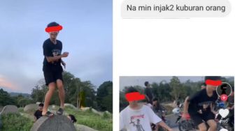 Viral Pemuda di Ngabang Asik Joget Injak Makam Tionghoa, Ujungnya Jadi Begini