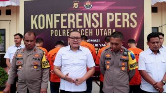 Terlibat TPPO dan Eksploitasi Anak, Lima Warga Lhoksukon Diringkus Polisi