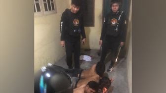 Tim Anti Begal Bubarkan Tawuran di Tembung, 7 Remaja Bersenjata Clurit-Mercon Ditangkap