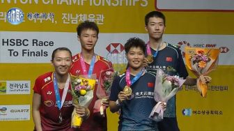 Podium Juara Korea Open 2023: China Borong Dua Medali, Indonesia Nir Gelar