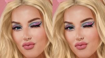 5 Potret Beauty Influencer Dandan ala Barbie, Tasya Farasya Nyentrik Pakai Eyeshadow Shock Pink!