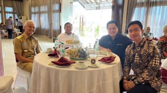 Diajak Makan Bareng Prabowo-Ganjar-Erick, Gibran Mengaku Segan Sampai Tak Berani Makan