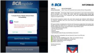 Modus Penipuan Baru Lewat Pop Up di M-Banking BCA, Jangan Klik Apapun!