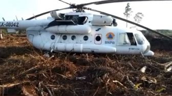 Adanya Getaran, Helikopter BNPB Mendarat Darurat di Pangkalan Bun