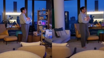 Luhut Gendong Cucu Subuh-subuh, Netizen: Bukan Sembarang Cucu