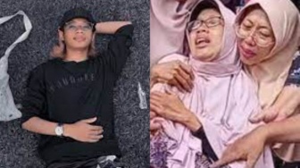 Momen Mahasiswa UI Naufal Zidan Dikebumikan, sang Ibu Tak Kuasa Tahan Tangis