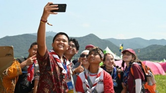 Ada Ancaman Angin Topan di Korsel, Kontingen Pramuka Indonesia dalam Keadaan Aman usai Dievakuasi