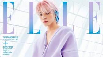 Cover ELLE Korea Edisi September: Taeyong NCT Tampil Bak Cotton Candy