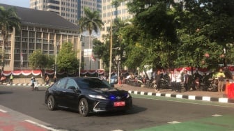 Jadi Jalur Kirab Bendera, Jalan Merdeka Barat Pada Kamis Pagi Masih Dibuka Untuk Umum