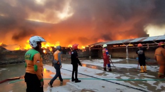 Ini Dugaan Sumber Api dalam Kebakaran Gudang Kain di Desa Manang Sukoharjo