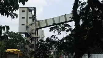 Kondisi Terkini Pabrik STG Conveyor Batu Bara di areal PT Pusri yang Kebakaran